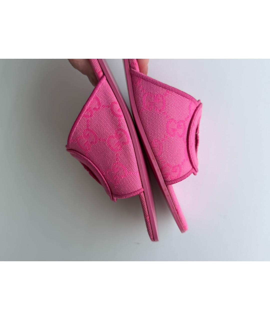 GUCCI Розовые шлепанцы, фото 7