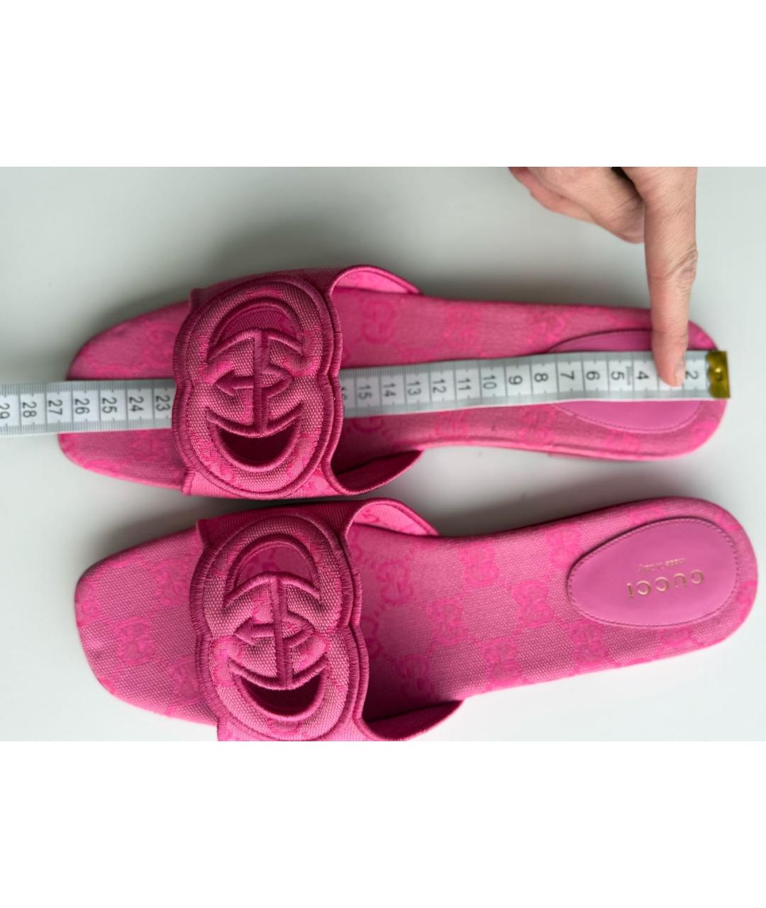 GUCCI Розовые шлепанцы, фото 3