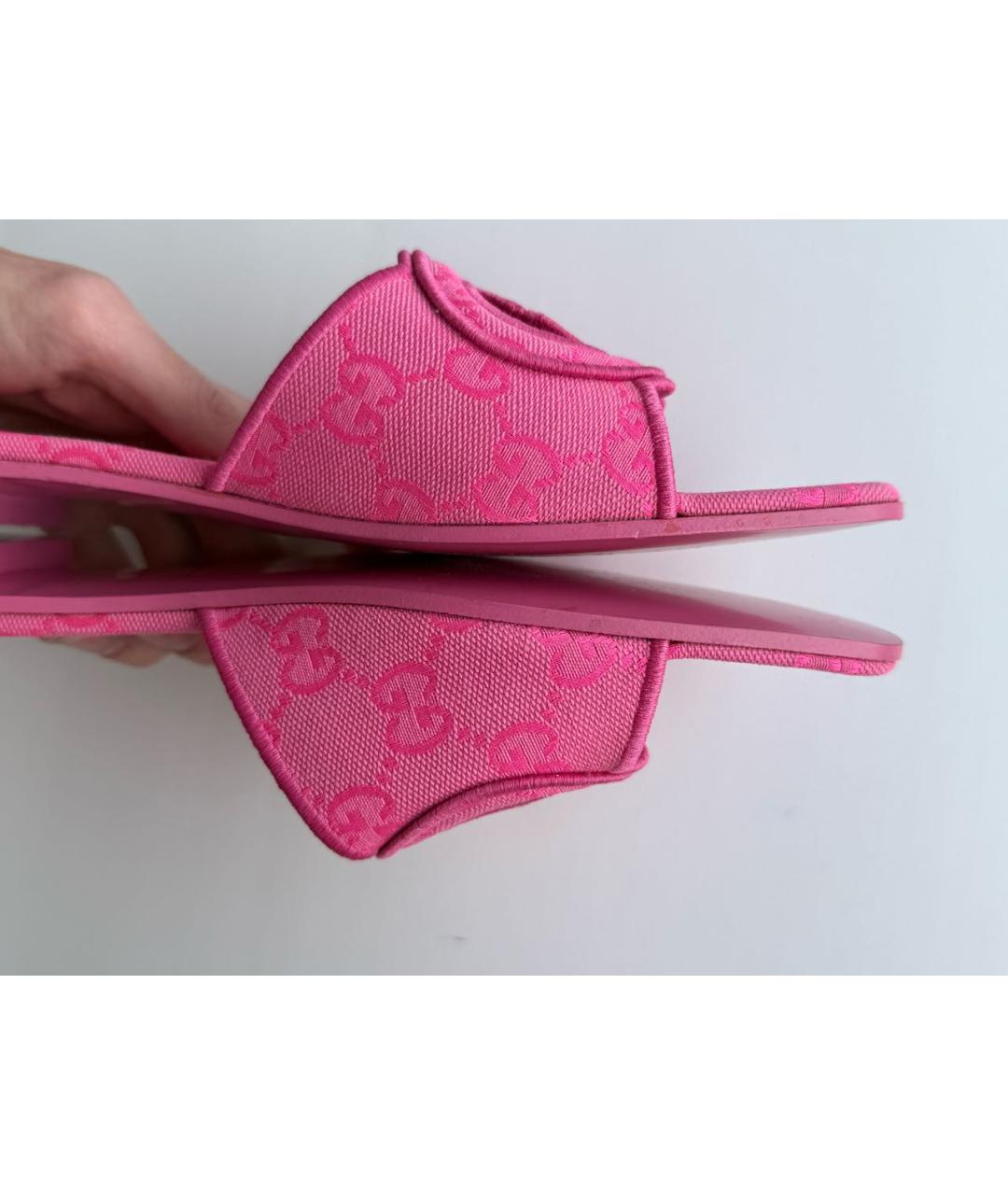 GUCCI Розовые шлепанцы, фото 6