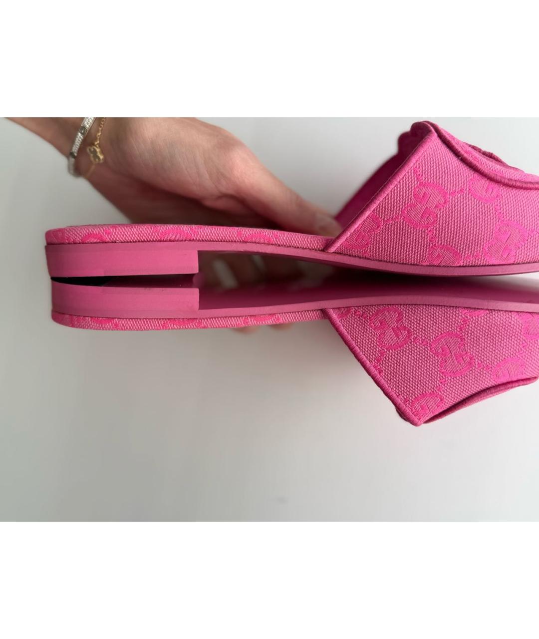 GUCCI Розовые шлепанцы, фото 5