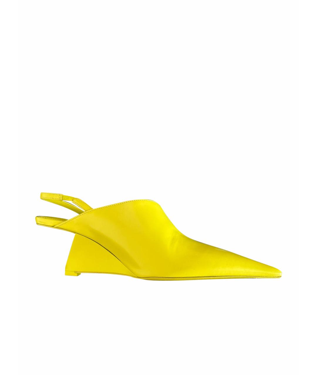 PRADA Салатовые кожаные туфли, фото 1