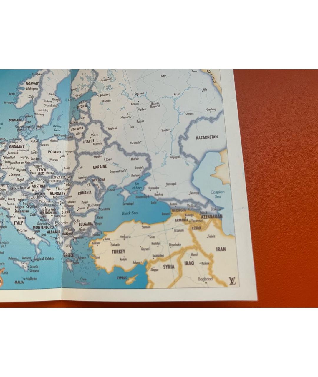 LOUIS VUITTON Коричневый кожаный кошелек, фото 6