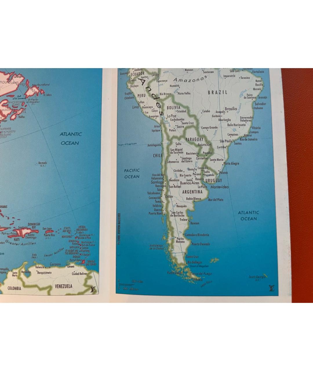 LOUIS VUITTON Коричневый кожаный кошелек, фото 5