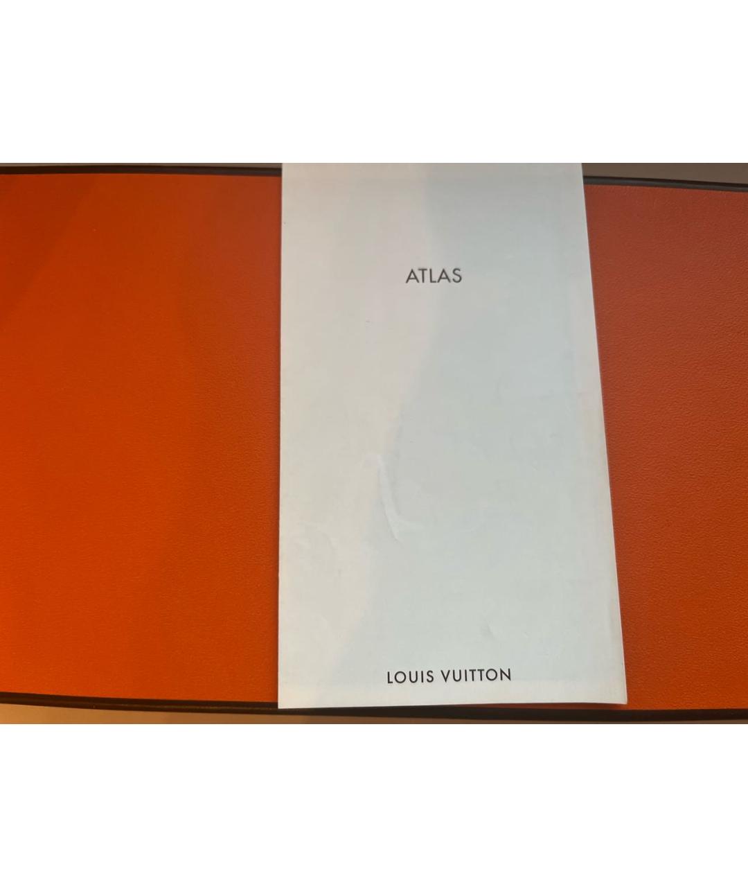 LOUIS VUITTON Коричневый кожаный кошелек, фото 4