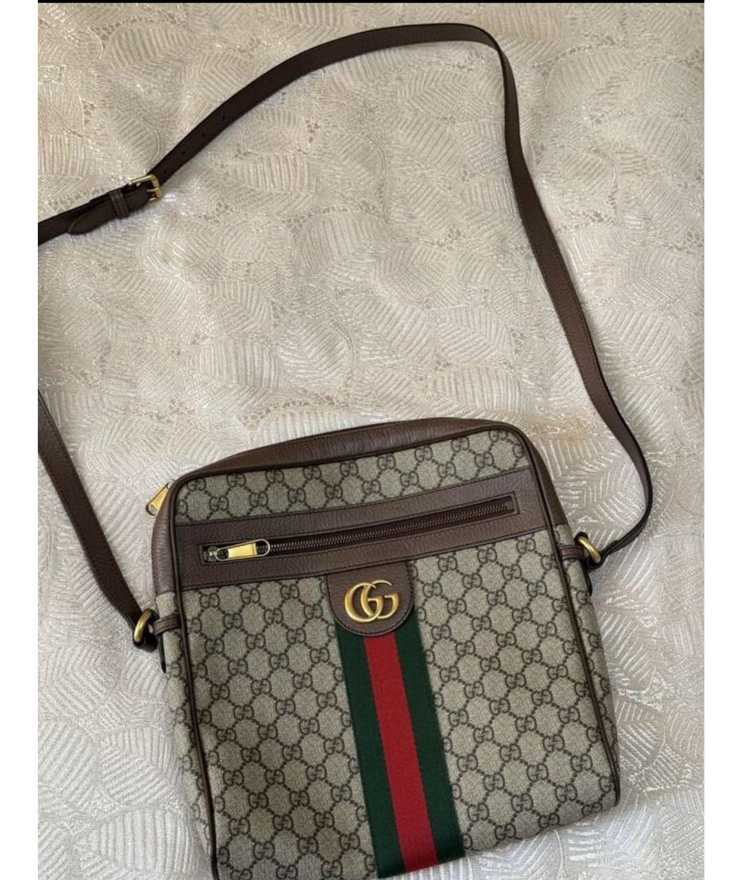 GUCCI Бежевая сумка на плечо, фото 6