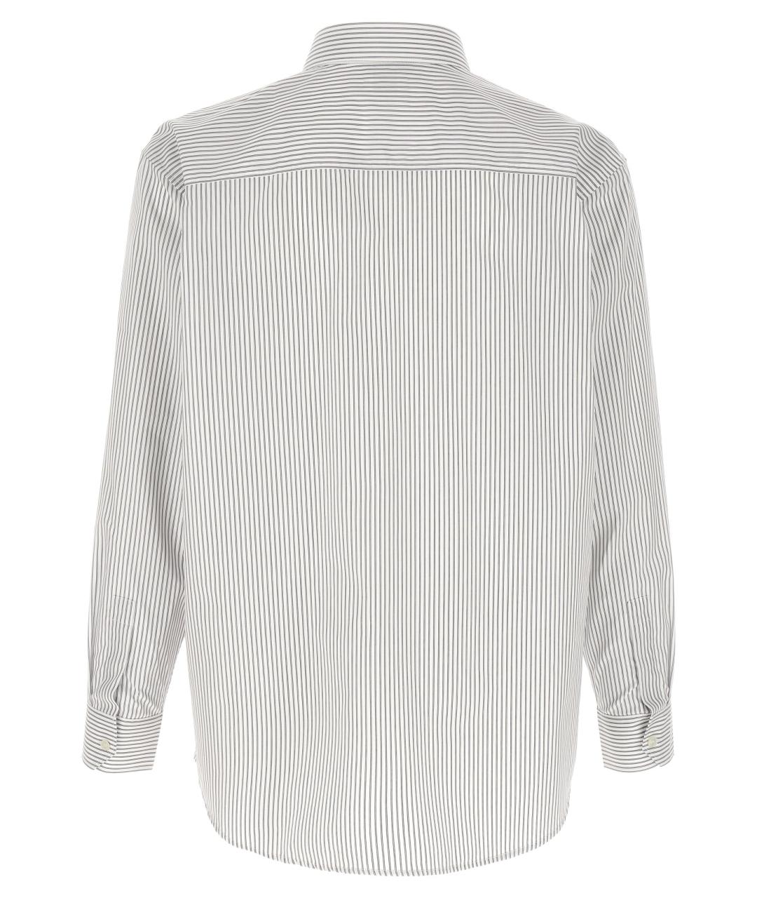 SAINT LAURENT Белая хлопковая кэжуал рубашка, фото 2