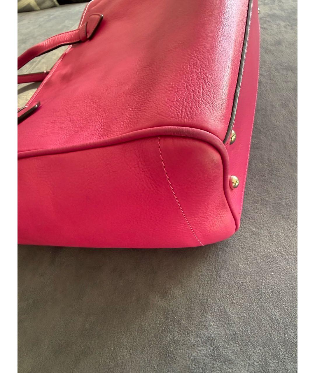 LOEWE Розовая кожаная сумка тоут, фото 5