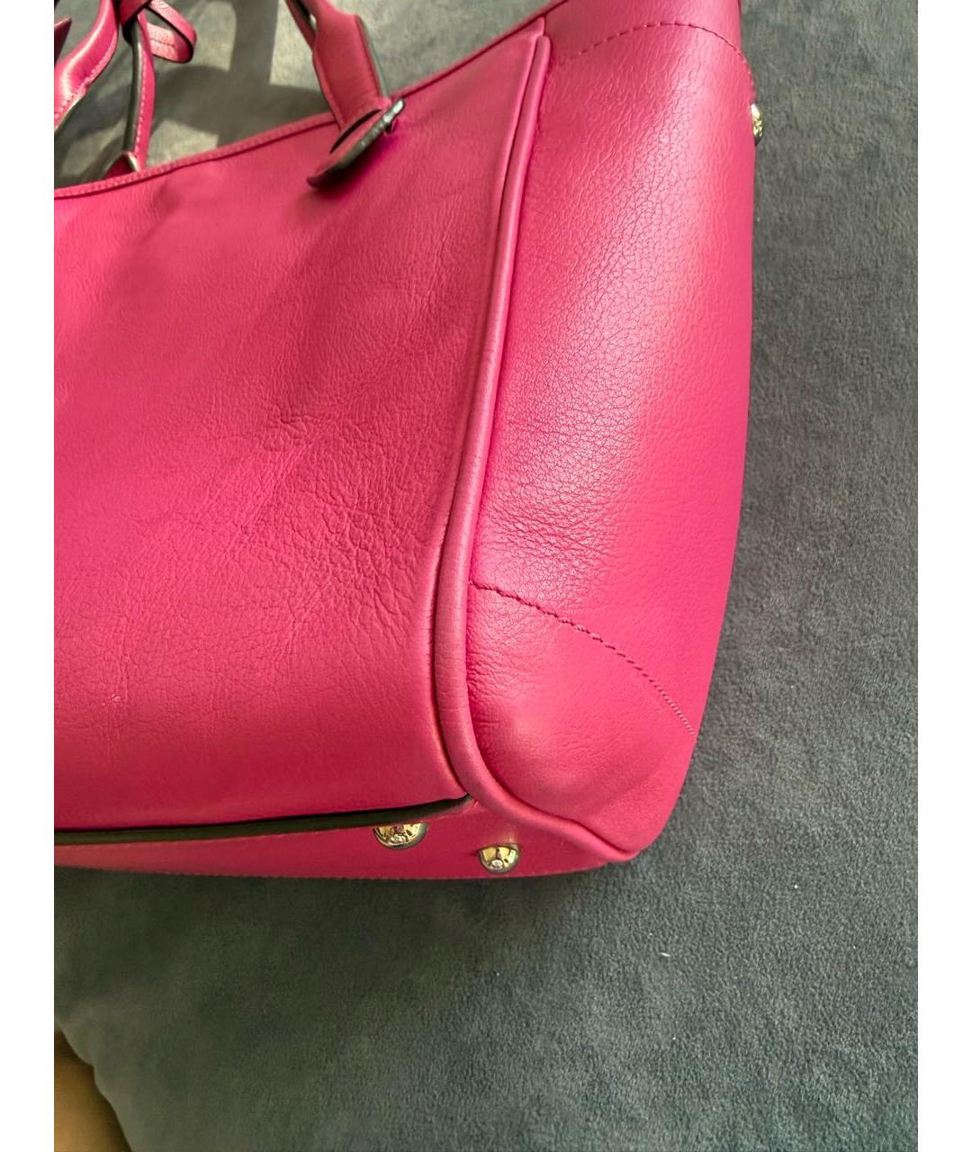 LOEWE Розовая кожаная сумка тоут, фото 6