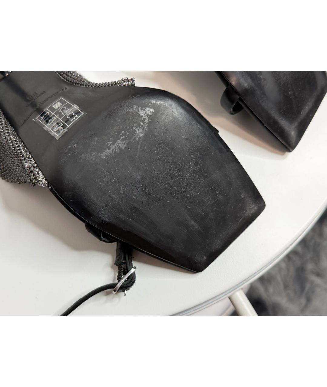 ALEXANDER WANG Черные синтетические босоножки, фото 6