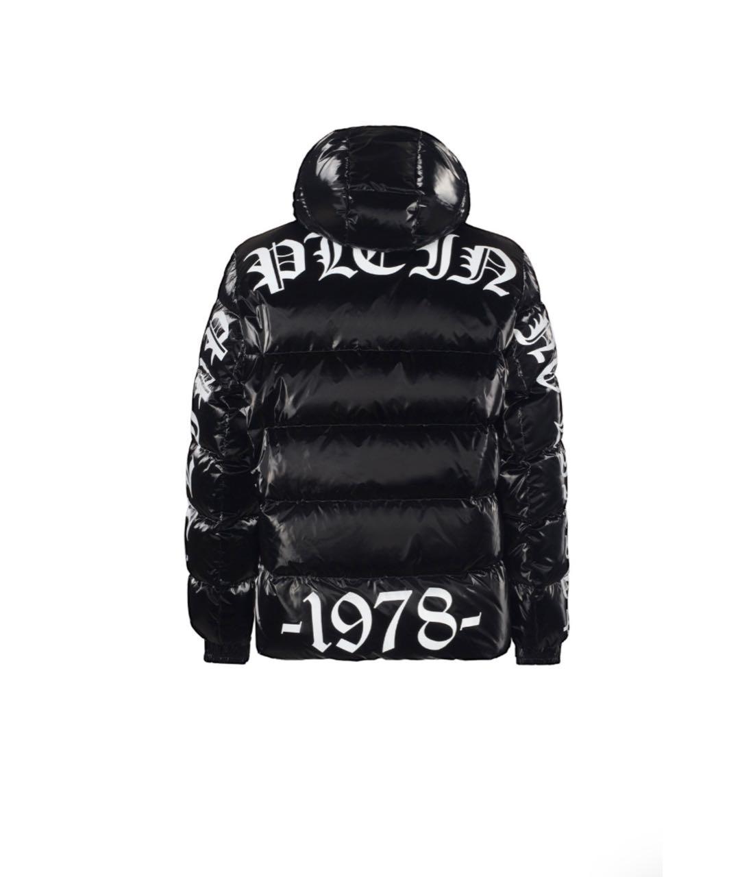 PHILIPP PLEIN Черный полиэстеровый пуховик, фото 2