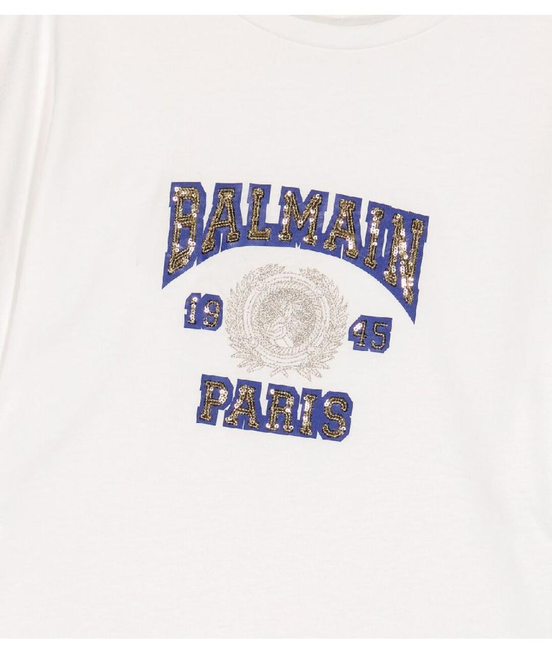 BALMAIN Белый хлопковый детская футболка / топ, фото 2