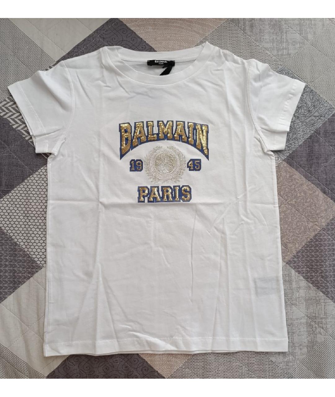 BALMAIN Белый хлопковый детская футболка / топ, фото 3