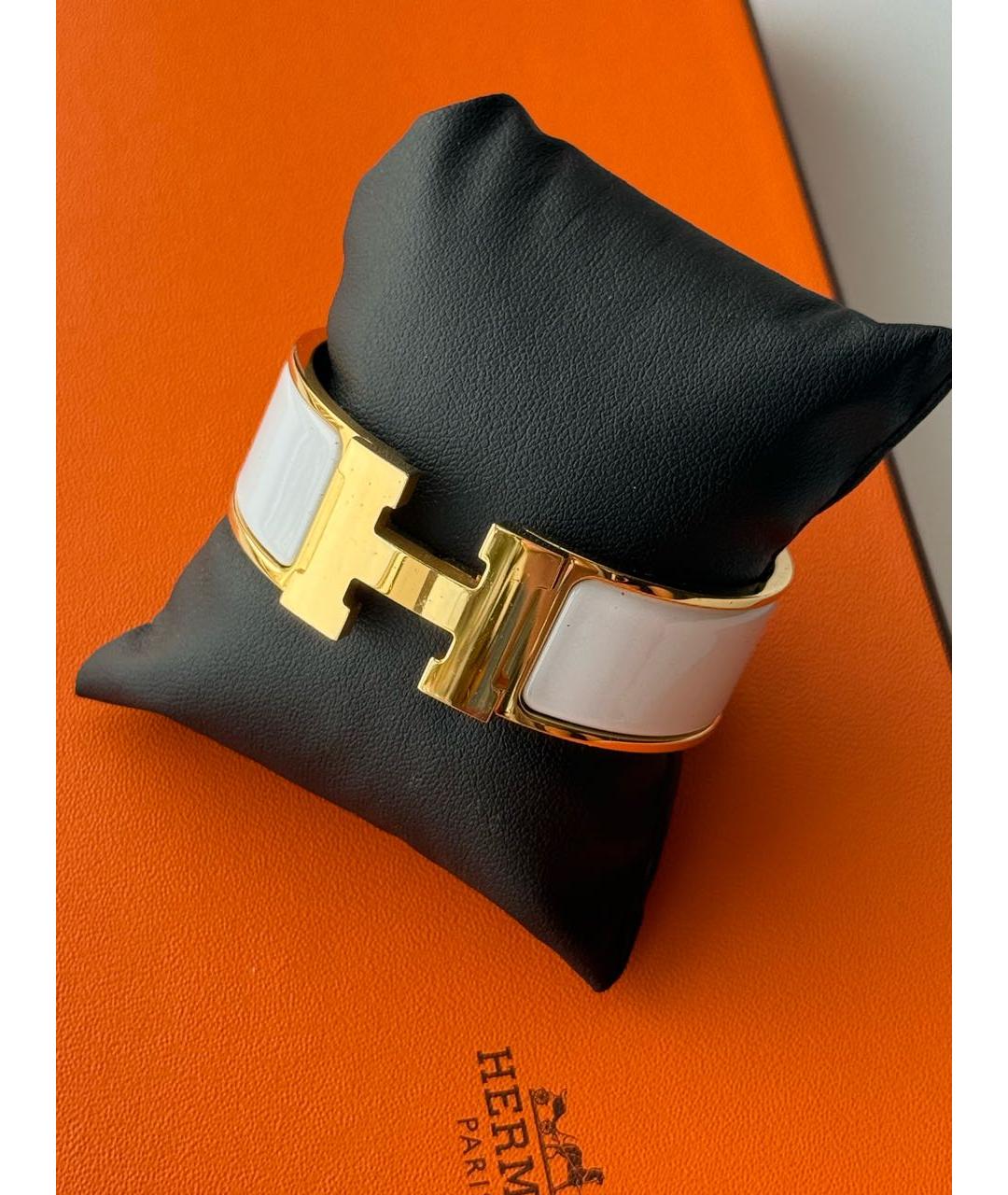 HERMES Белый браслет, фото 7