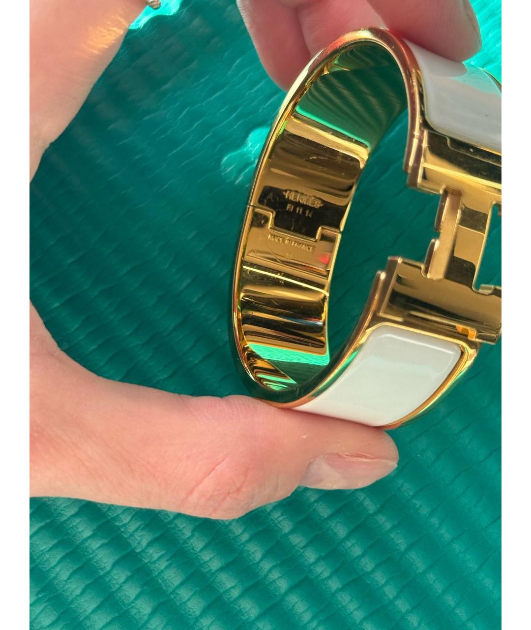 HERMES Белый браслет, фото 3