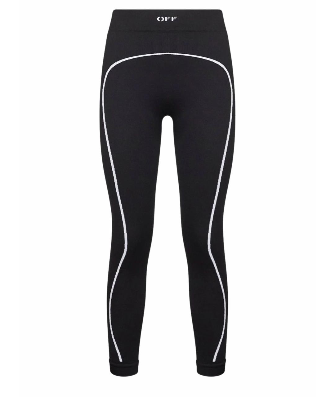 OFF-WHITE Черные полиамидовые леггинсы и велосипедки, фото 1