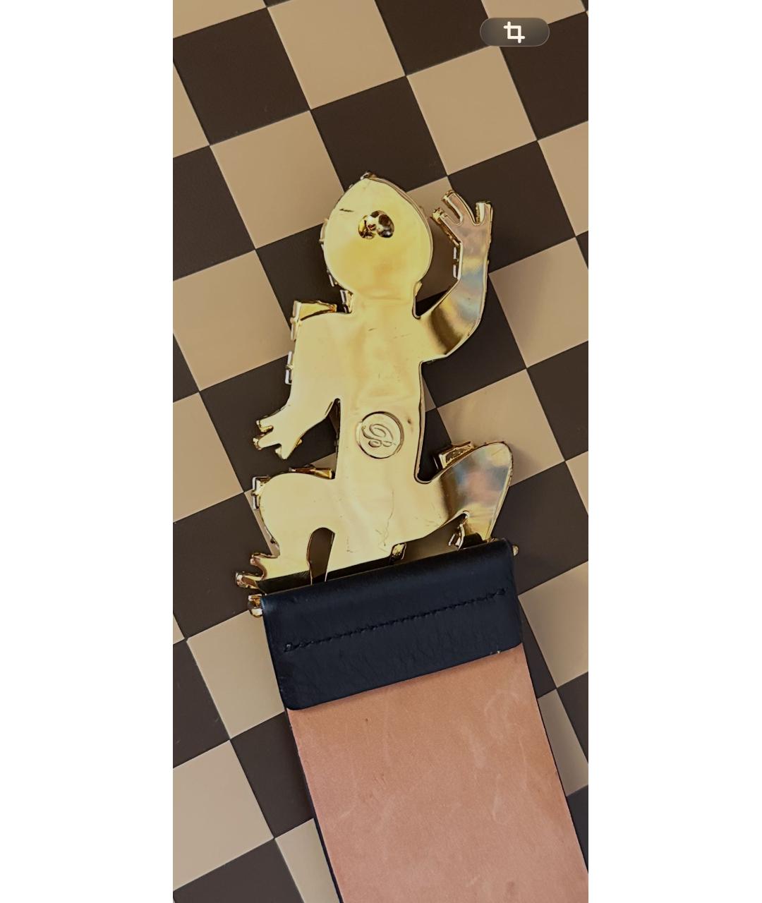 BLUMARINE Черный кожаный ремень, фото 2