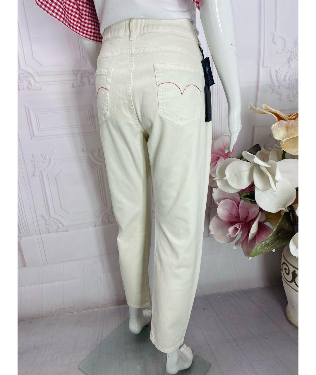 TWIN-SET Хлопко-эластановые прямые джинсы, фото 8