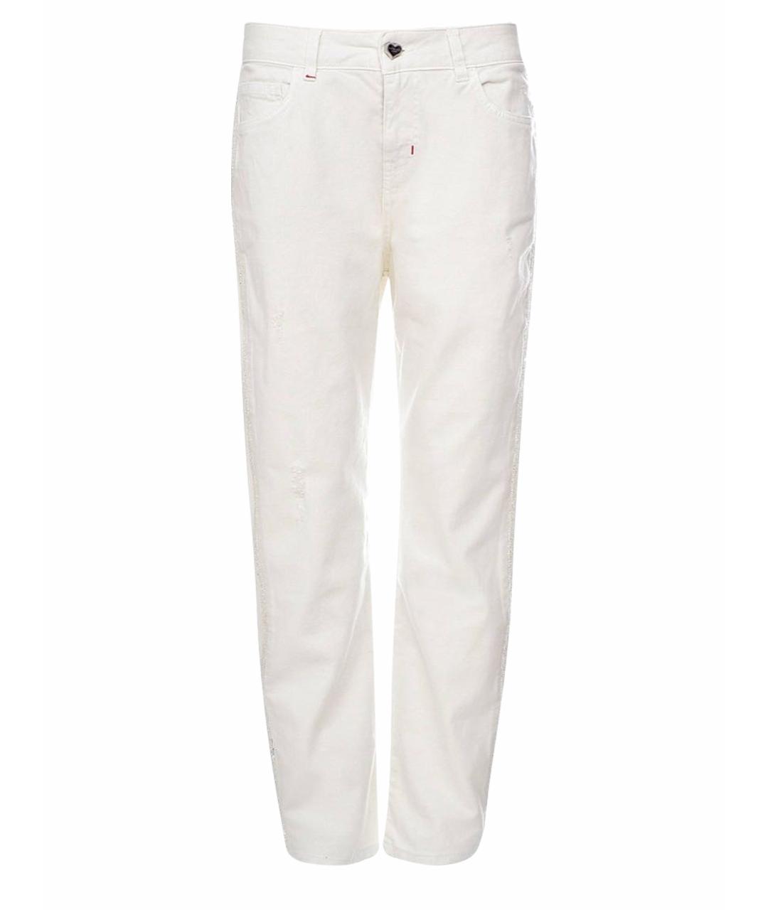 TWIN-SET Хлопко-эластановые прямые джинсы, фото 1