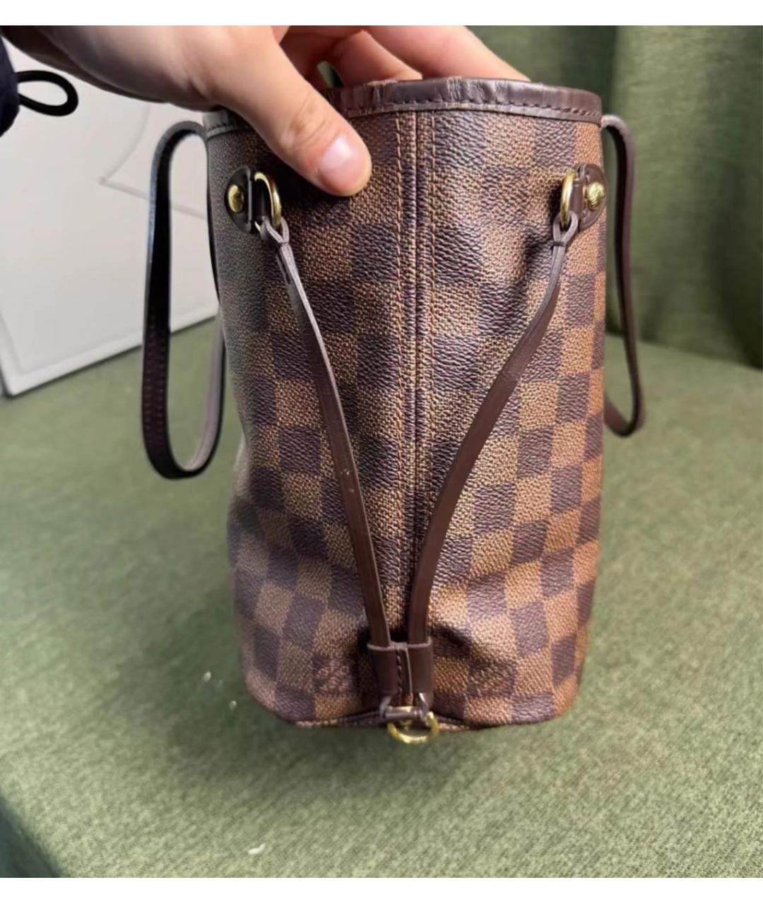 LOUIS VUITTON Коричневая сумка тоут, фото 5