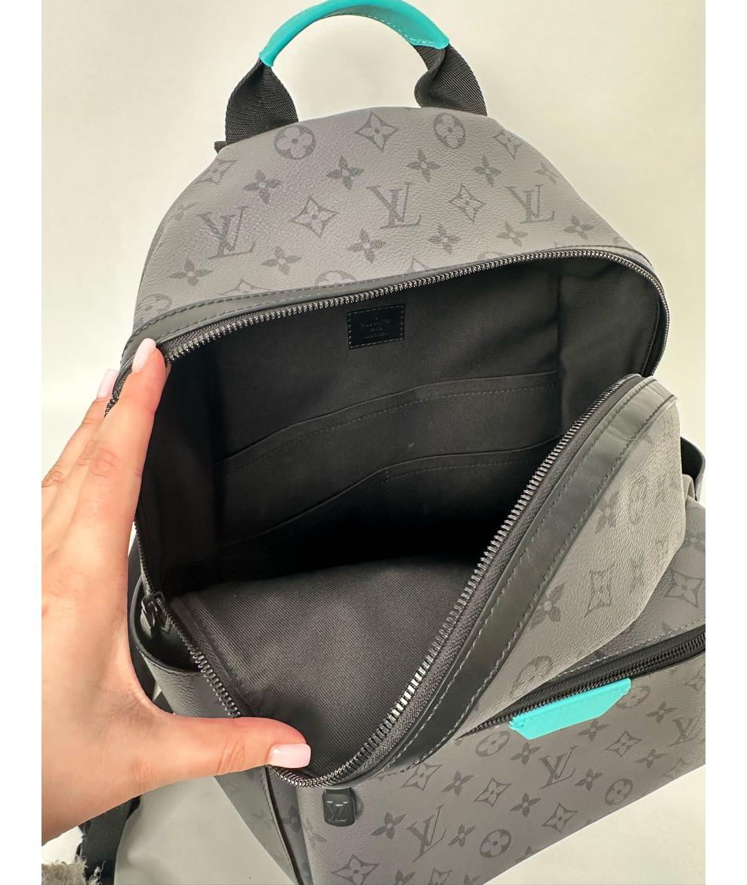 LOUIS VUITTON Антрацитовый рюкзак, фото 6