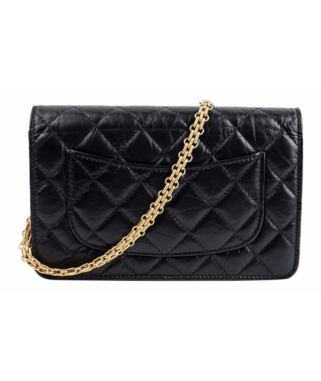 CHANEL Черная кожаная сумка через плечо, фото 3