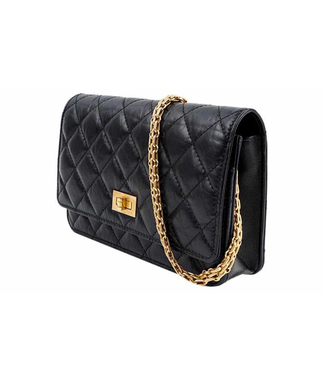 CHANEL Черная кожаная сумка через плечо, фото 2