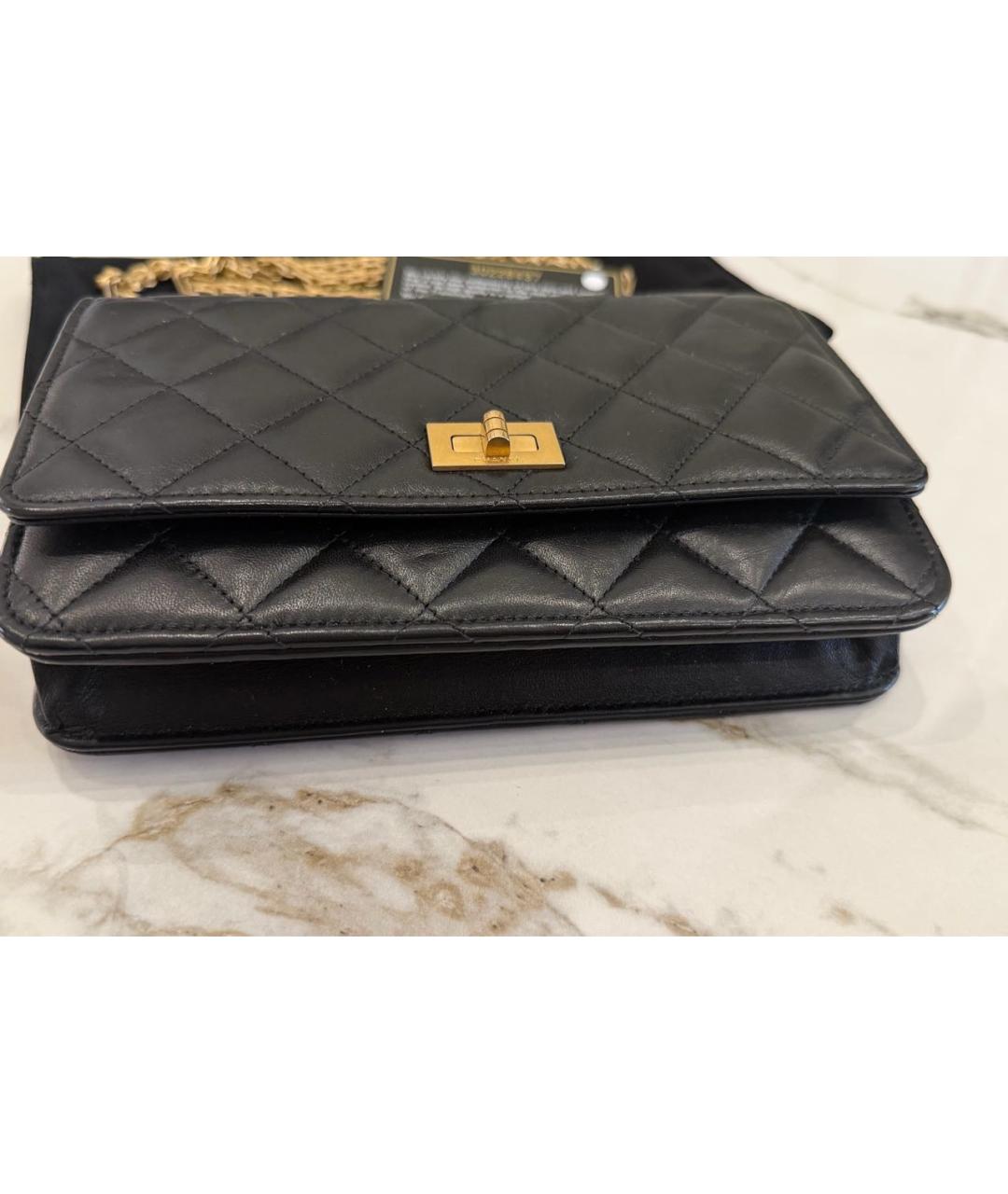 CHANEL Черная кожаная сумка через плечо, фото 5