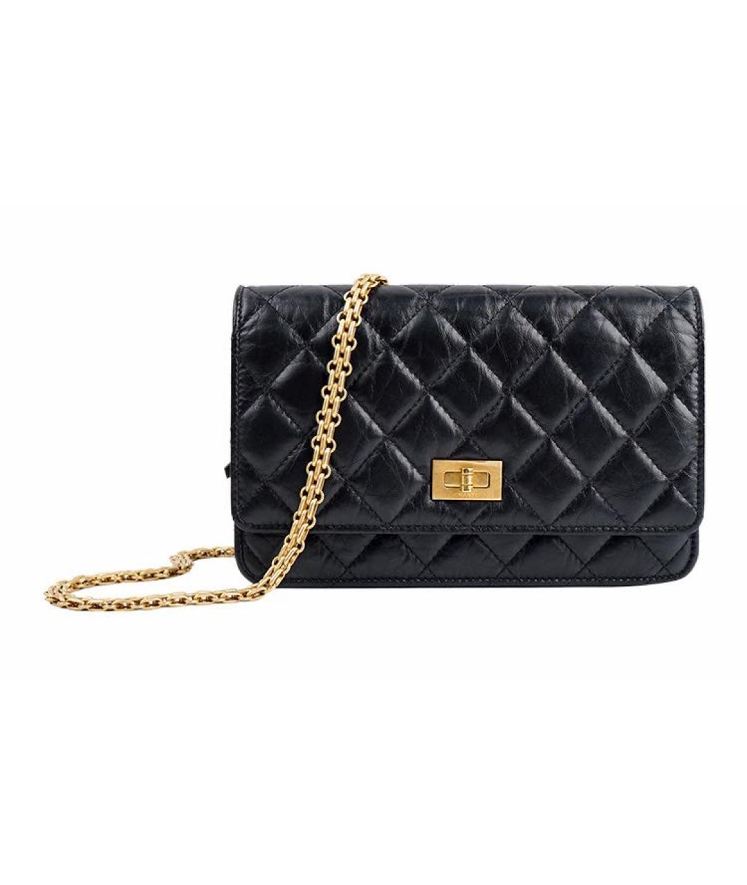 CHANEL Черная кожаная сумка через плечо, фото 9