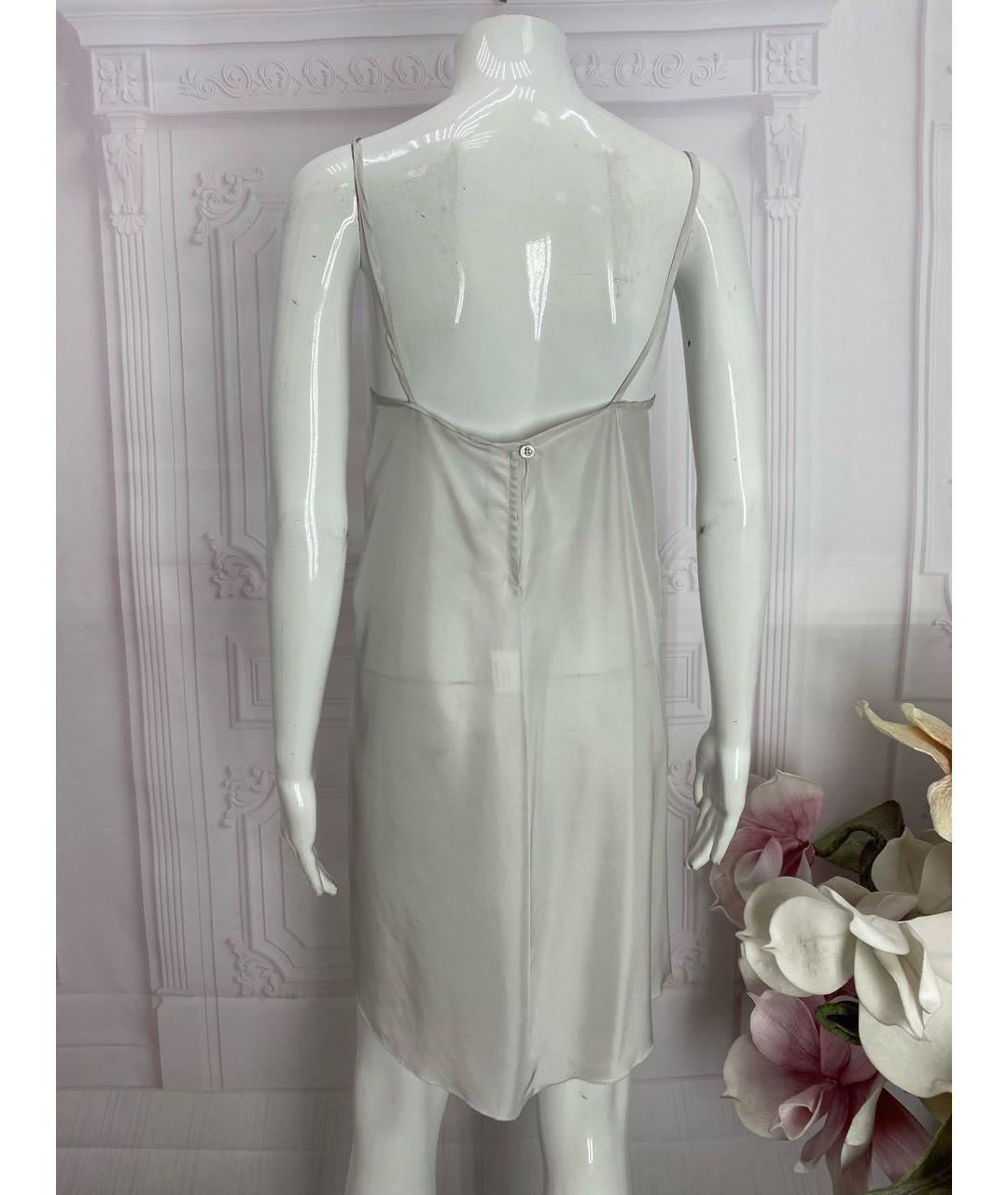 LIVIANA CONTI Серое шелковое платье, фото 6