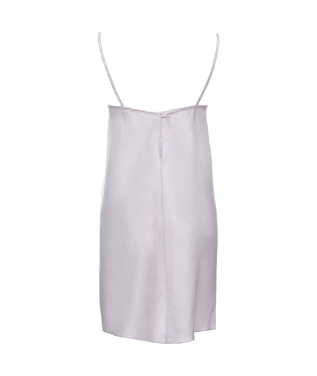 LIVIANA CONTI Серое шелковое платье, фото 2