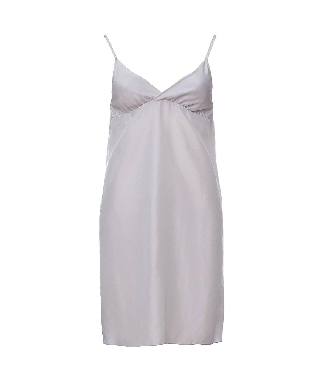 LIVIANA CONTI Серое шелковое платье, фото 9