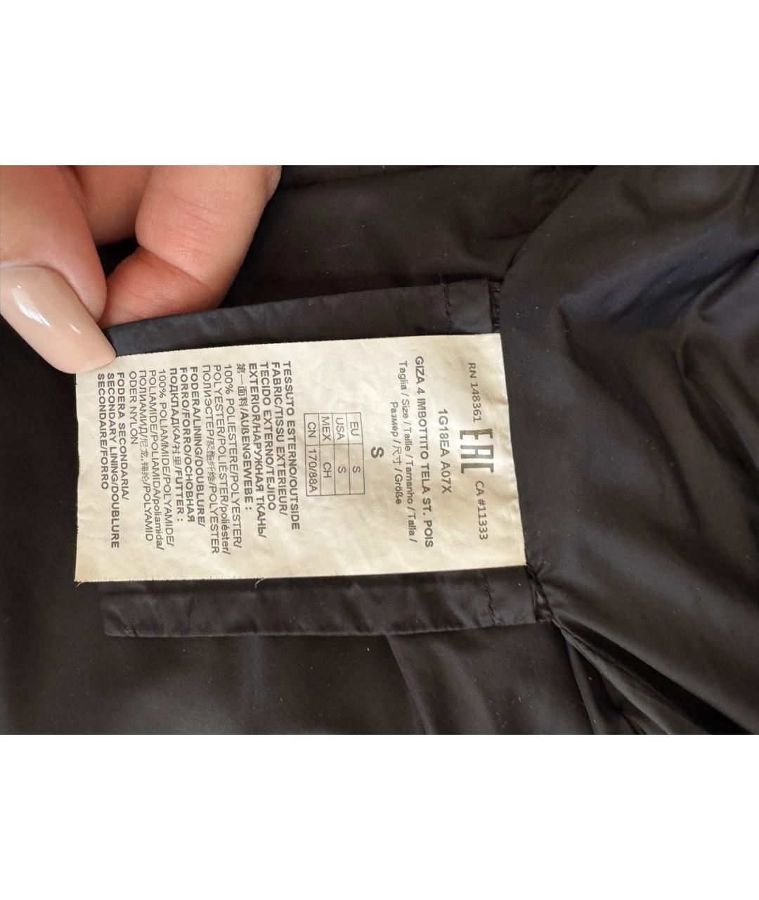 PINKO Черная полиэстеровая куртка, фото 7