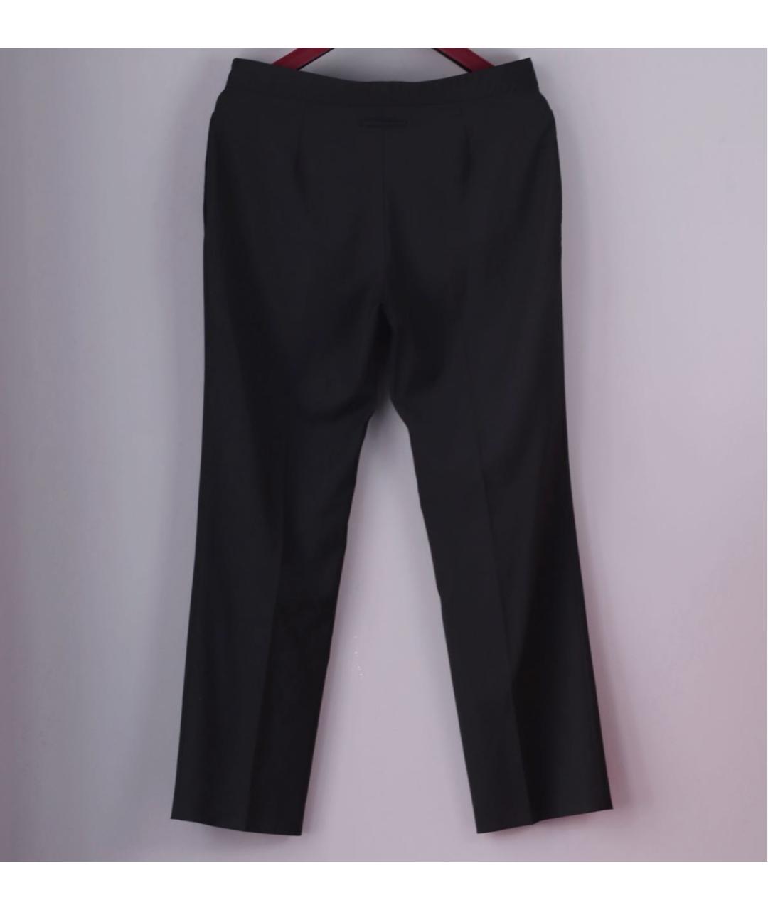 JEAN PAUL GAULTIER Черные шерстяные прямые брюки, фото 2