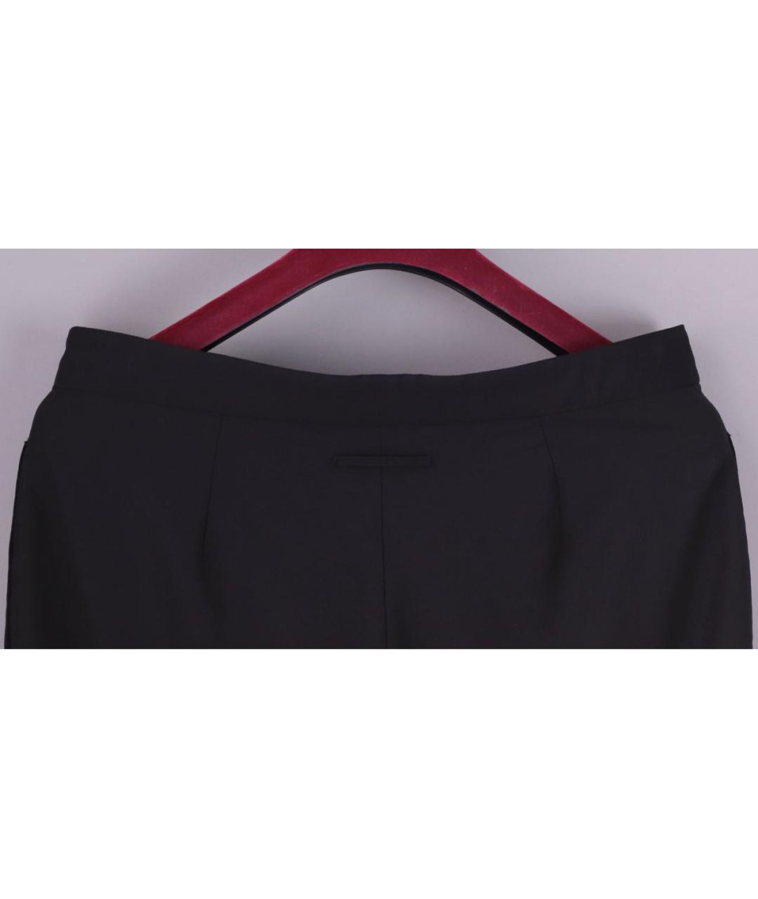 JEAN PAUL GAULTIER Черные шерстяные прямые брюки, фото 5