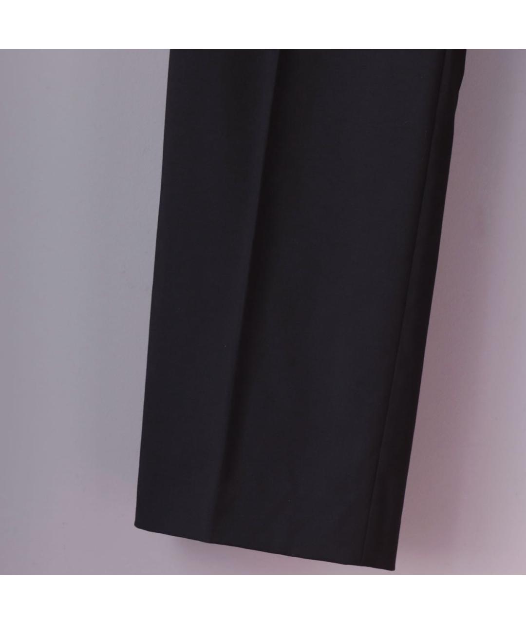 JEAN PAUL GAULTIER Черные шерстяные прямые брюки, фото 4