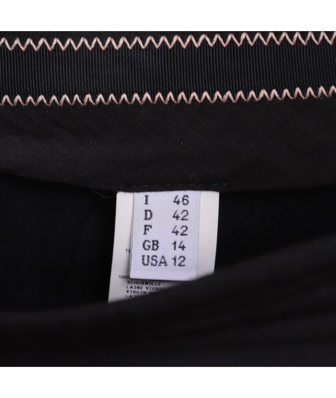 JEAN PAUL GAULTIER Черные шерстяные прямые брюки, фото 6