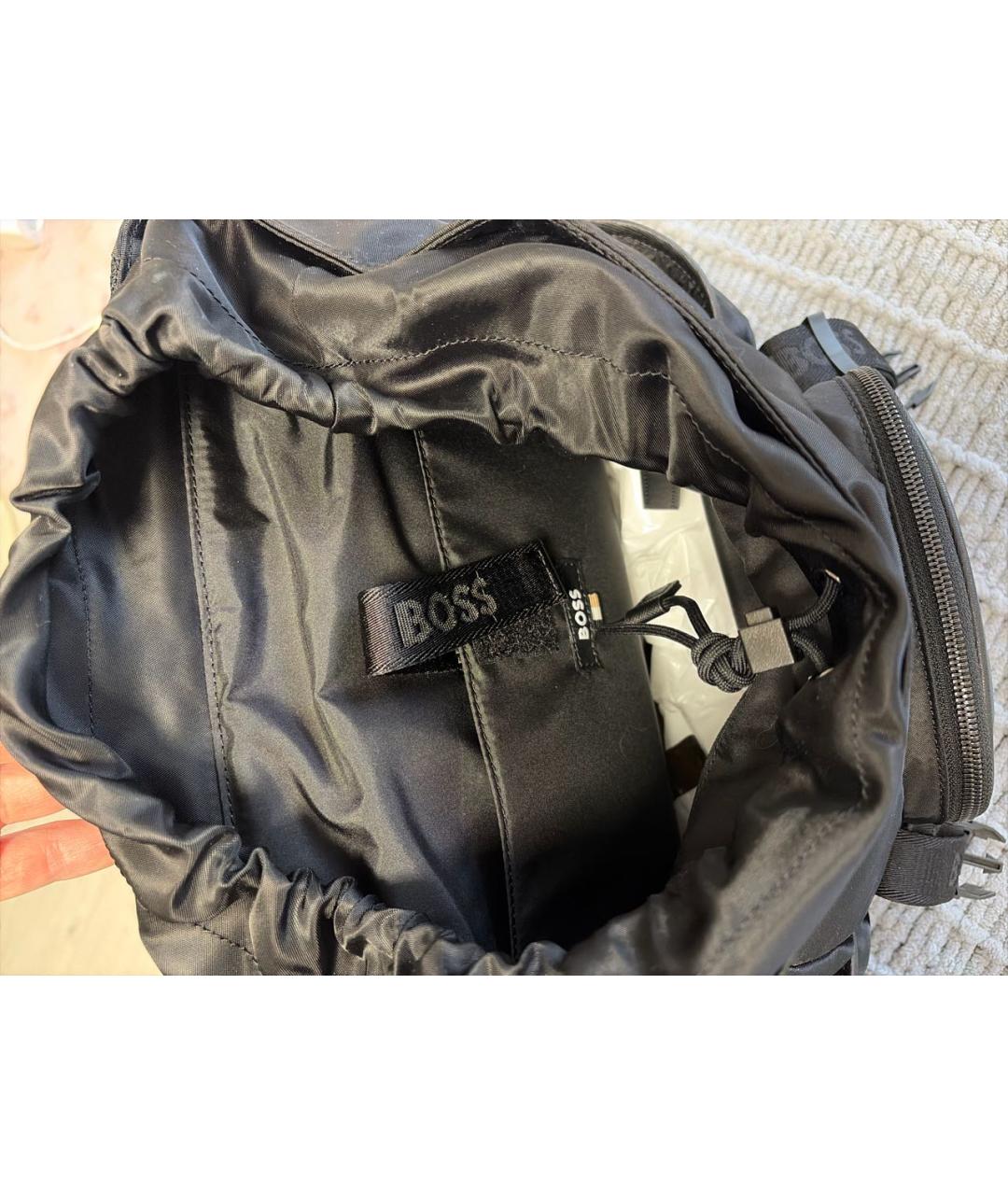 HUGO BOSS Черный рюкзак, фото 4
