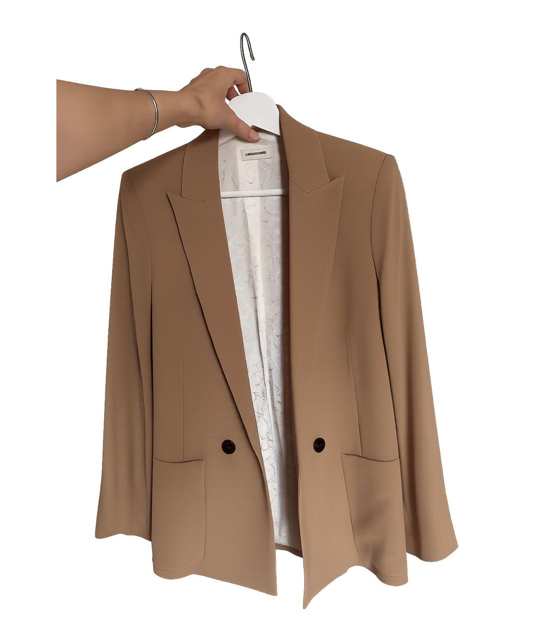 ZADIG & VOLTAIRE Коричневый шелковый жакет/пиджак, фото 6