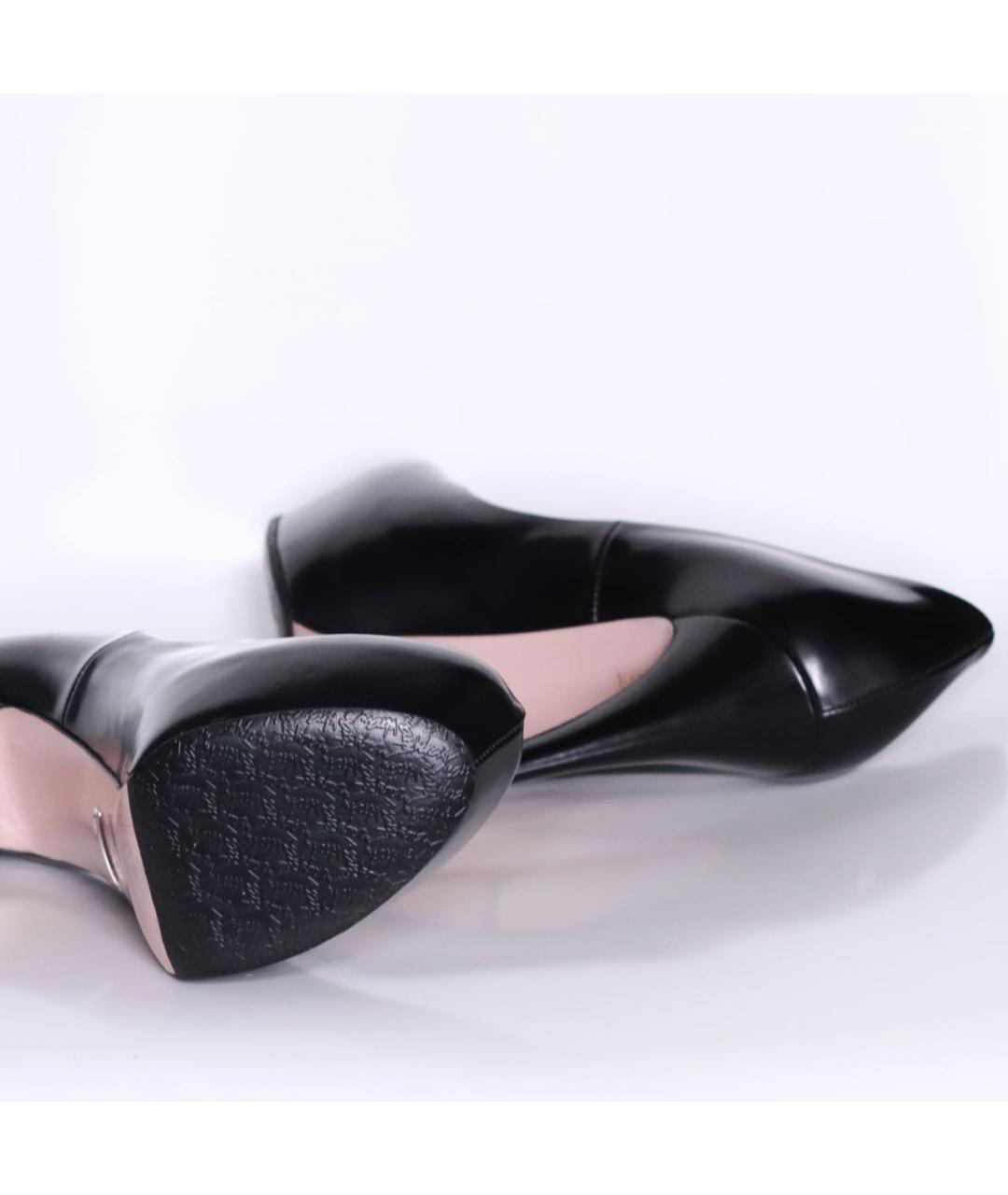 GUCCI Черные кожаные туфли, фото 5