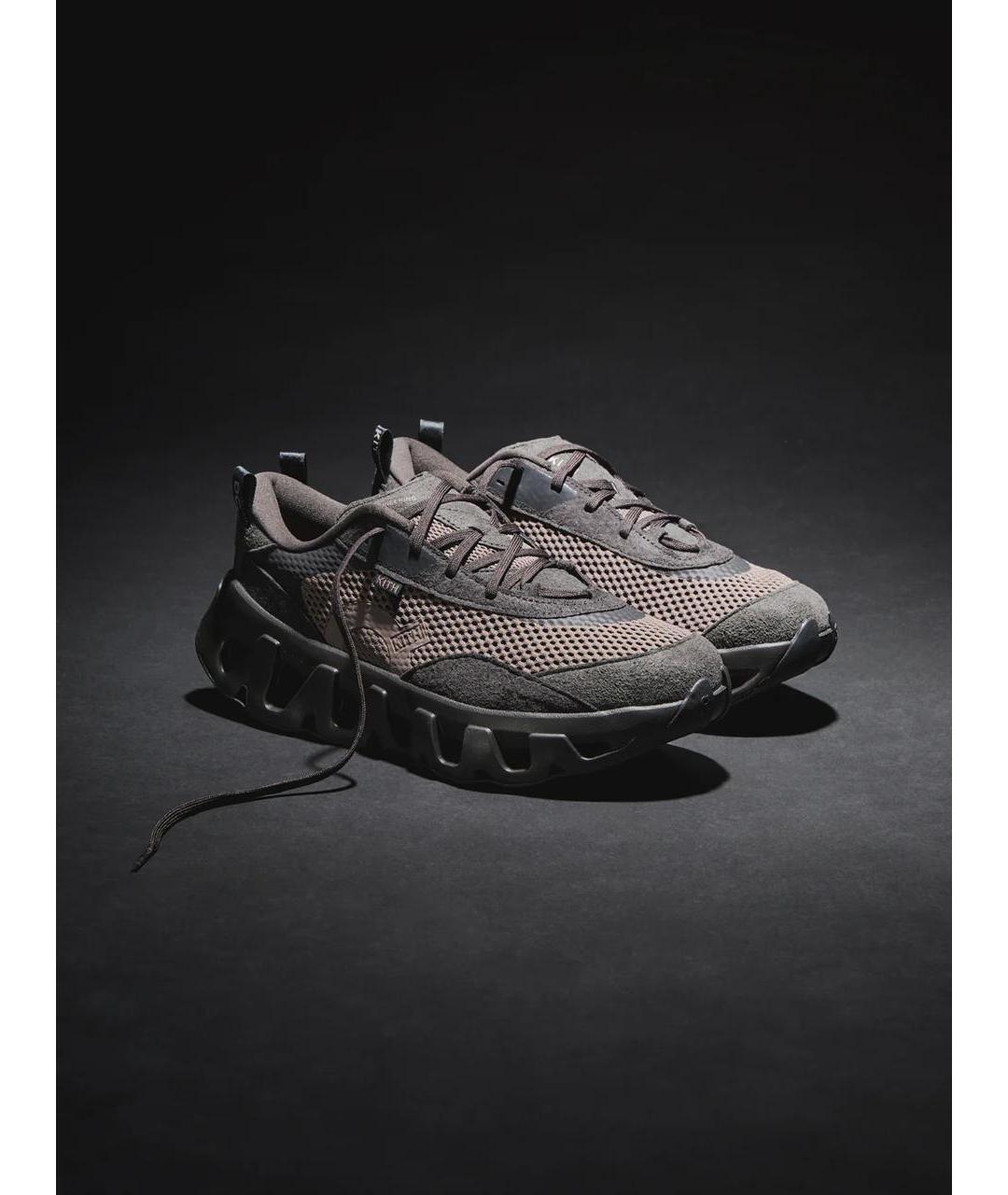 ON Коричневые текстильные кроссовки, фото 4