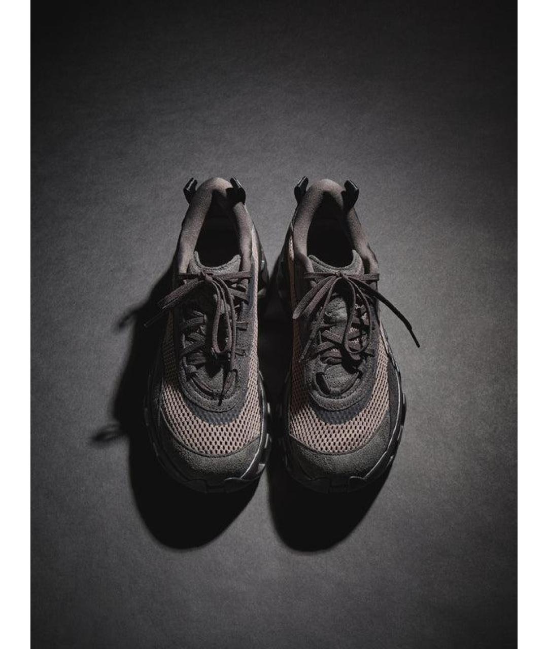 ON Коричневые текстильные кроссовки, фото 3