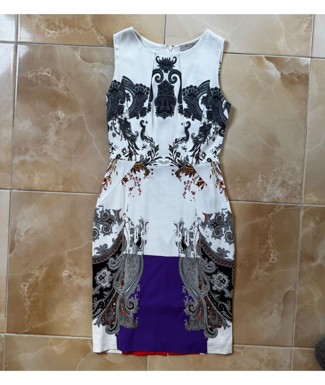 ETRO Мульти вискозное коктейльное платье, фото 6