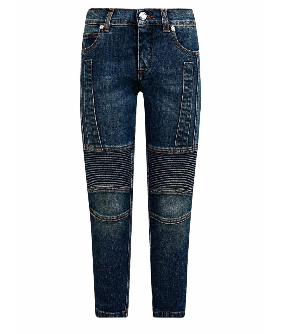 BALMAIN Синие хлопковые детские джинсы, фото 1