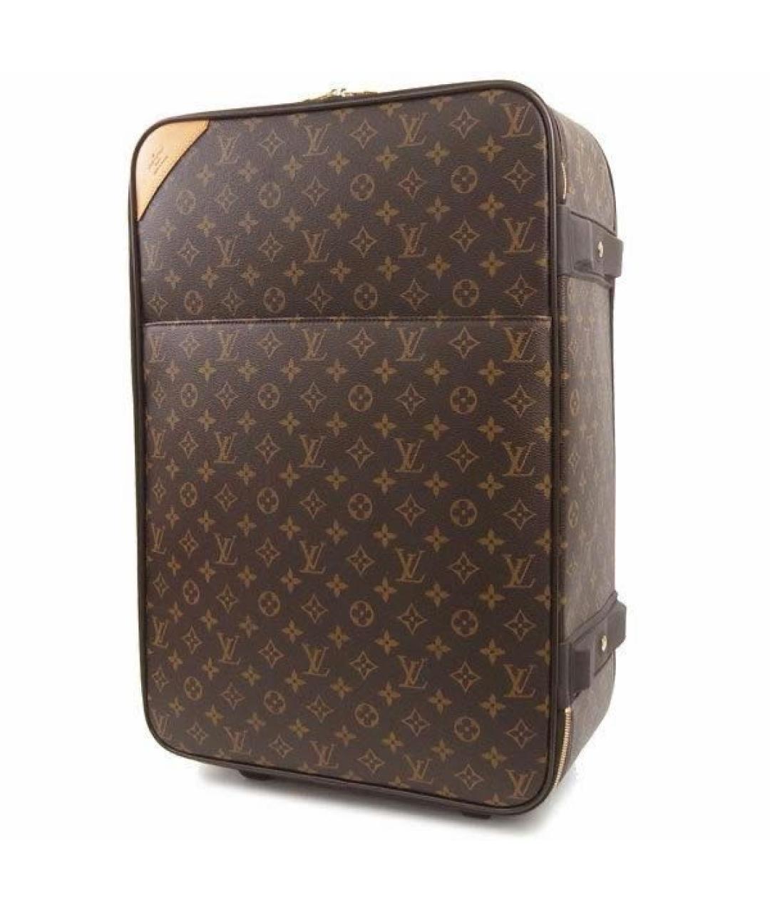 LOUIS VUITTON Коричневый чемодан, фото 9