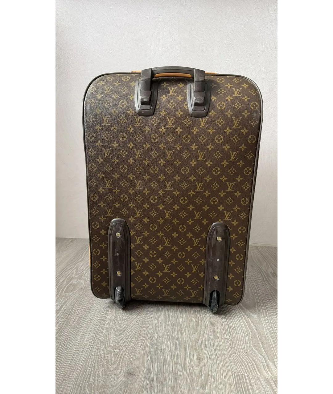 LOUIS VUITTON Коричневый чемодан, фото 4