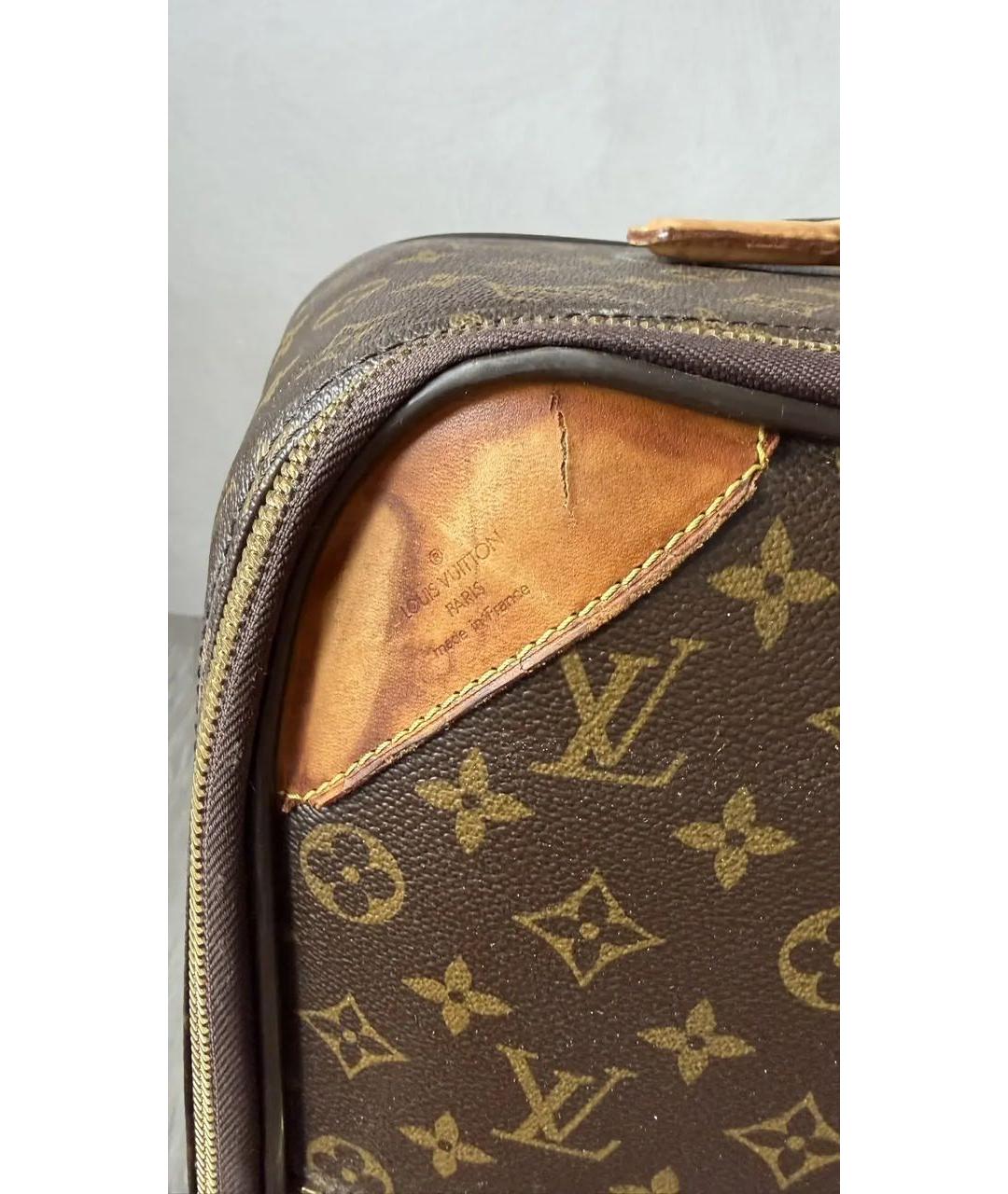 LOUIS VUITTON Коричневый чемодан, фото 7