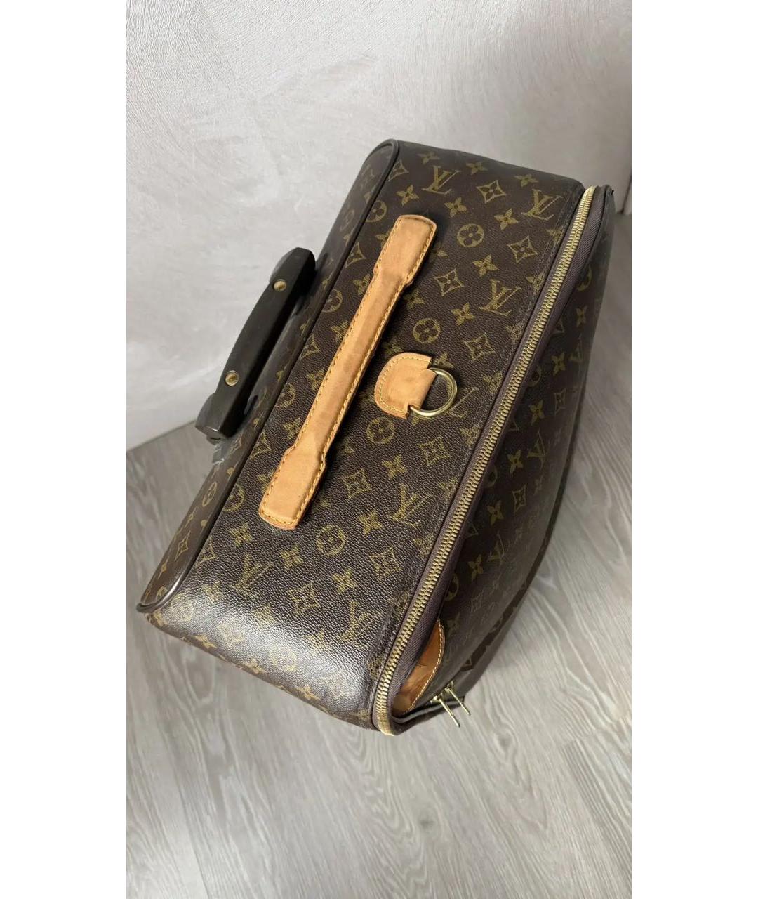 LOUIS VUITTON Коричневый чемодан, фото 8