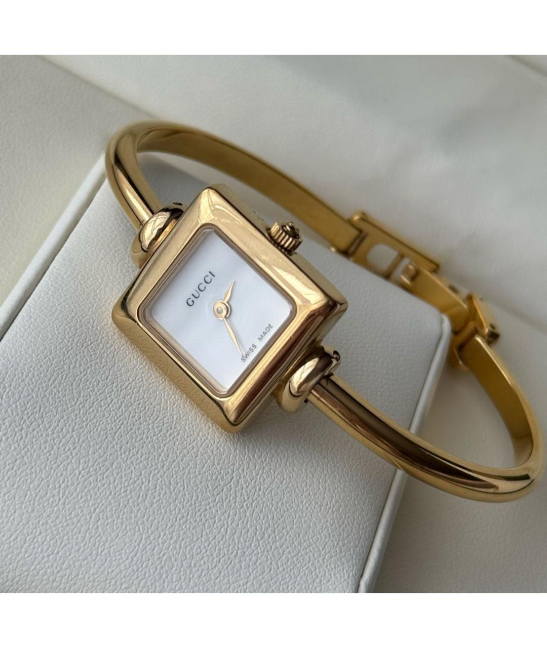 GUCCI Золотые позолоченные часы, фото 3