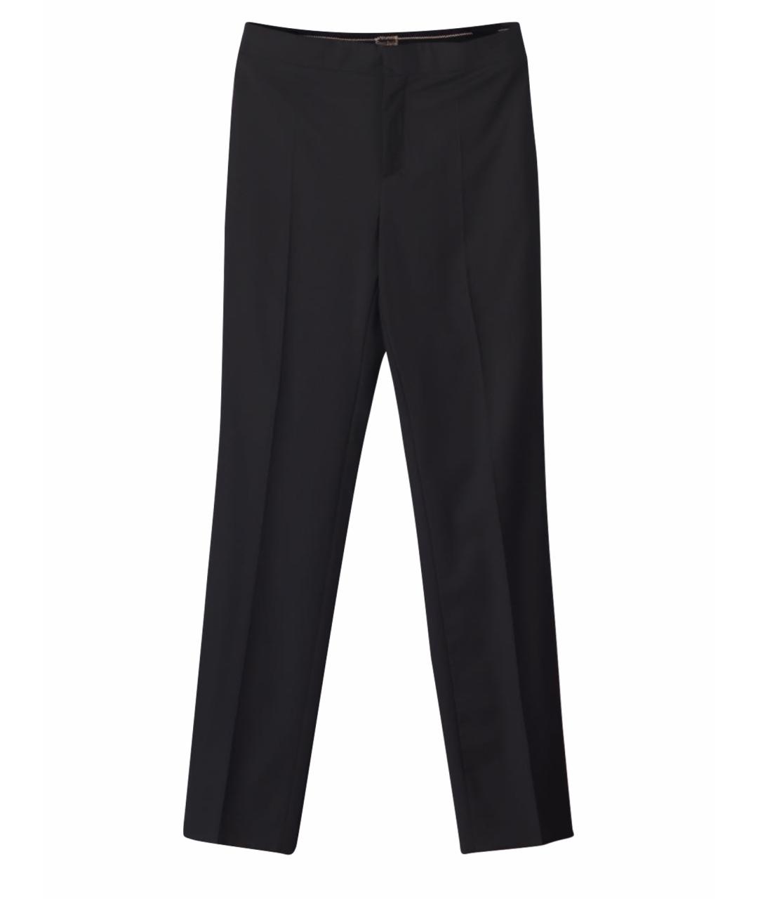 JEAN PAUL GAULTIER Черные шерстяные прямые брюки, фото 1