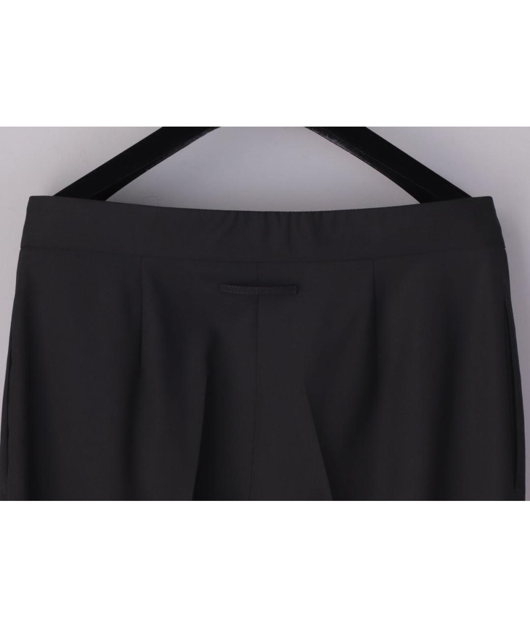 JEAN PAUL GAULTIER Черные шерстяные прямые брюки, фото 5